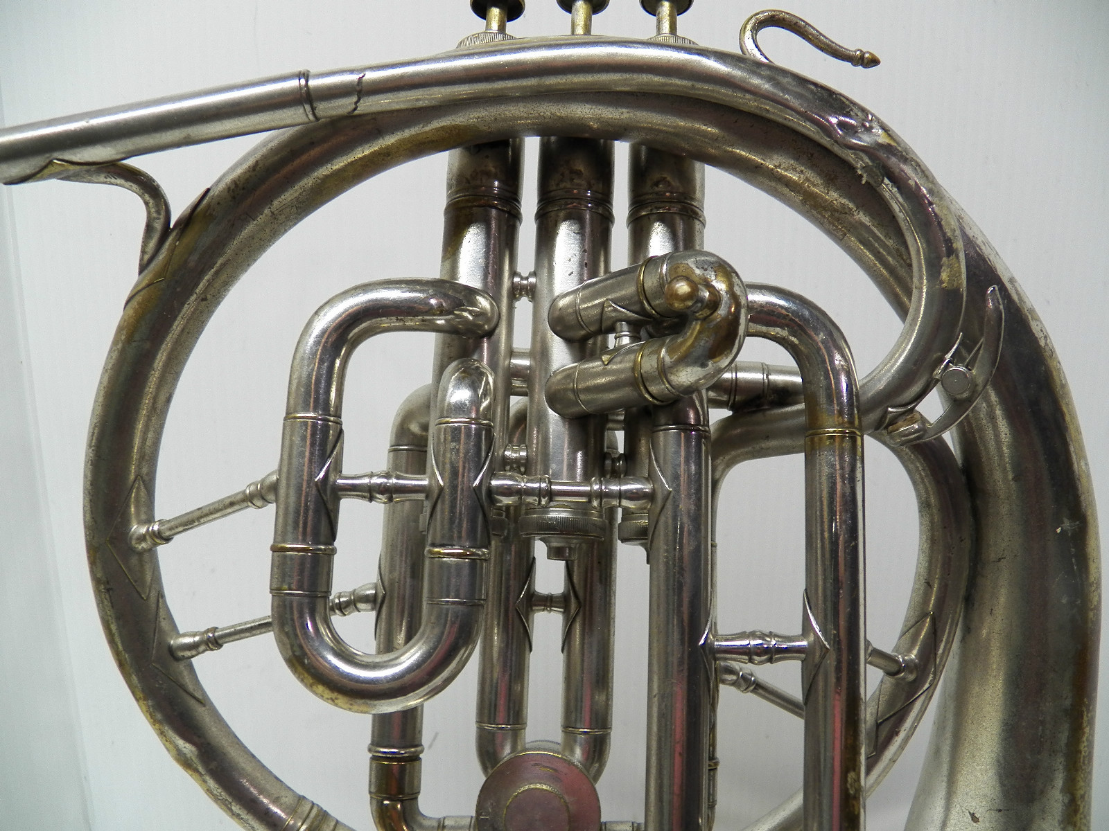 No.504 H.N. WHITE THE KING Silver Mellophone