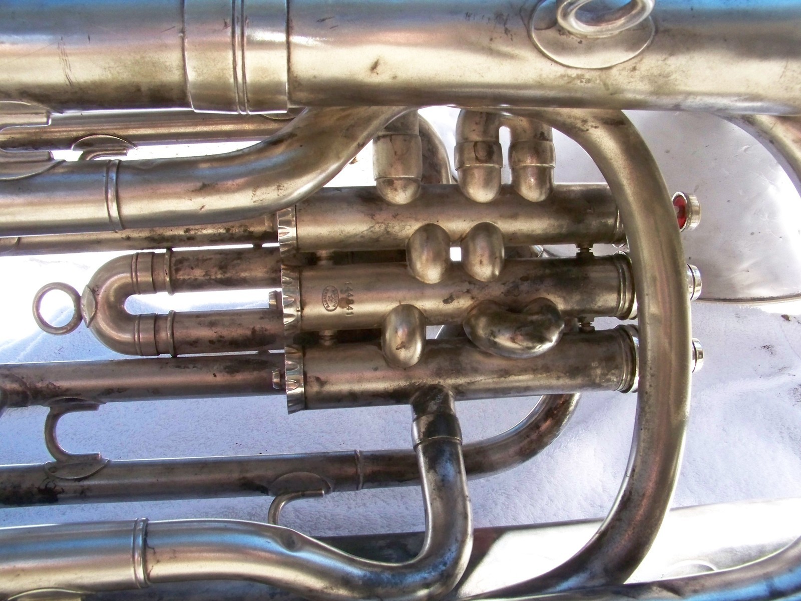 No.693 Besson BBb Compensating Tuba silver plated